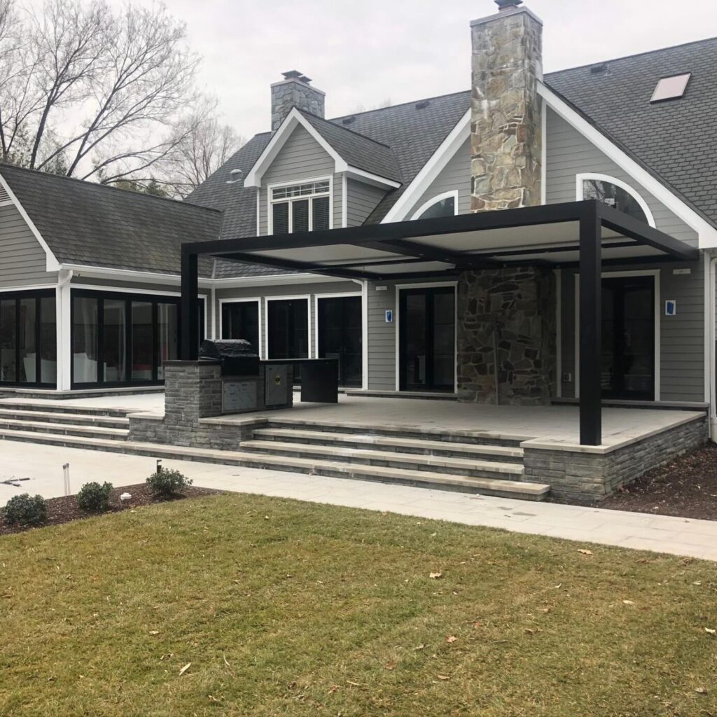 Before photo of patio transformation
