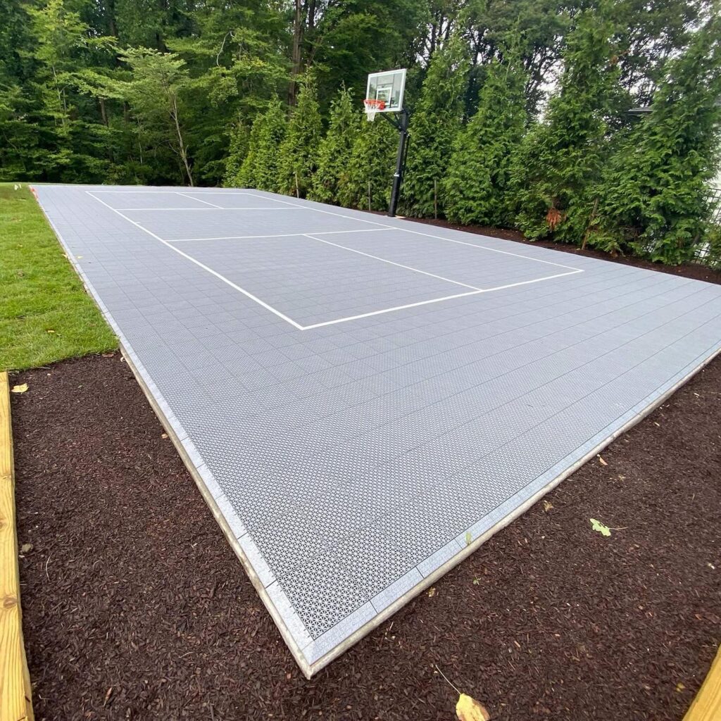 Large basketball sportscape installed by Wheat's